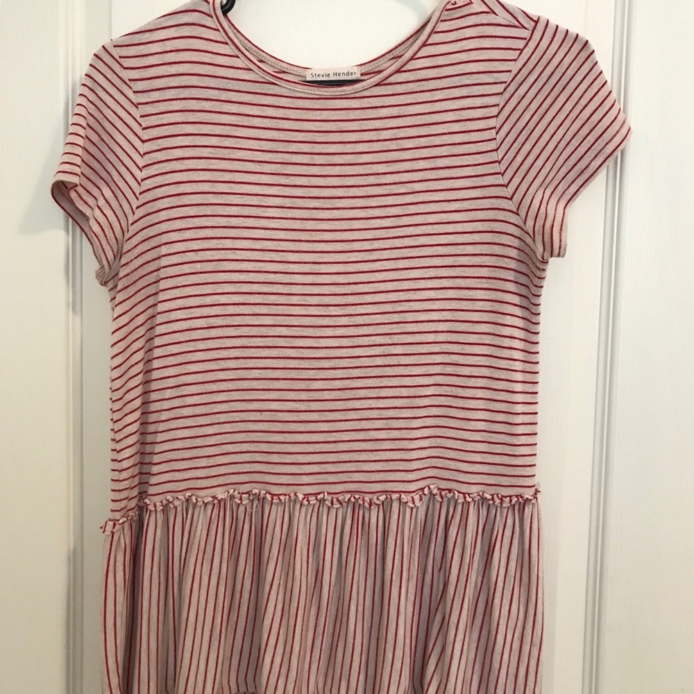 Peplum, striped, blouse
